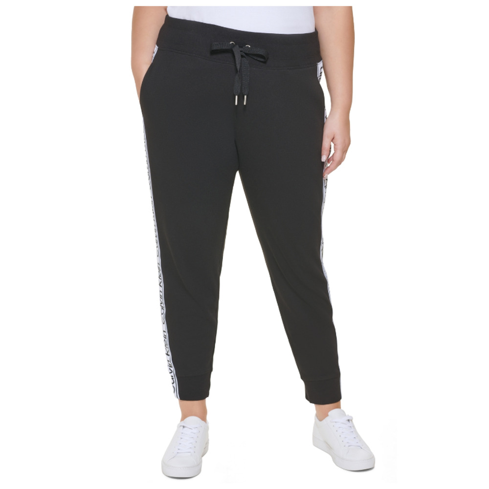 Calvin Klein Performance Logo Jogger Pants Black Plus Size 2X 3844